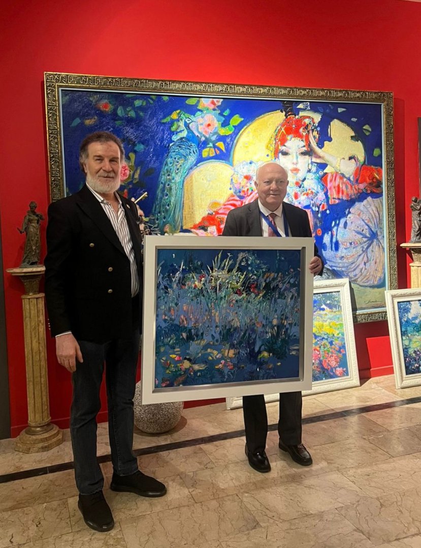 Заместитель генсека ООН и генсек ТЮРКСОЙ посетили мастерскую Сакита Мамедова в Баку (ФОТО)
