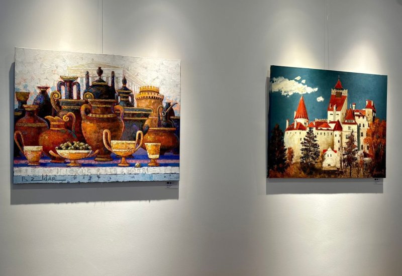 В Баку открылась выставка "Европейские страны глазами азербайджанских художников" (ФОТО)