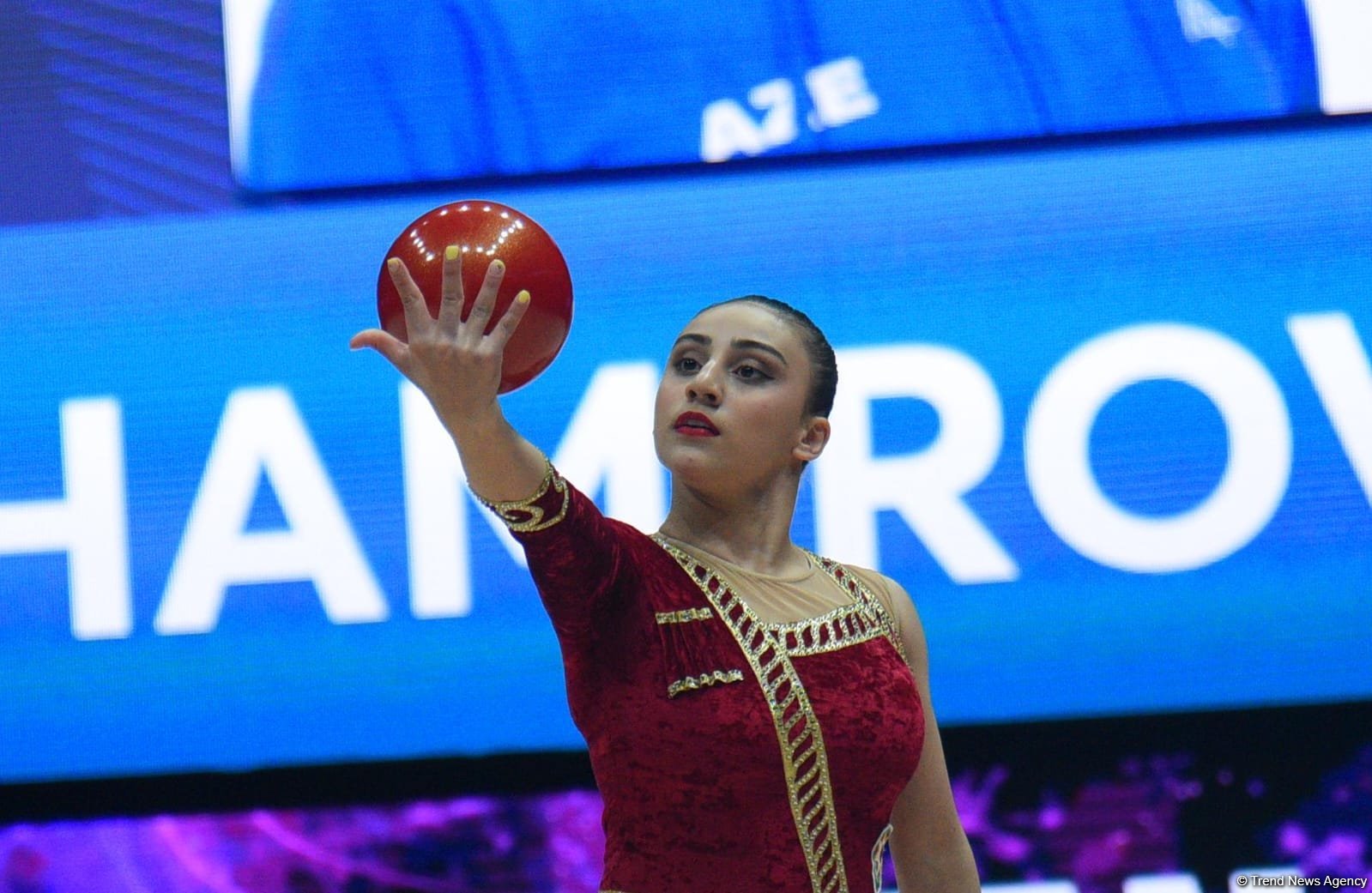 Зохра Агамирова уступила Софии Раффаэли в четвертьфинале Кубка Европы по художественной гимнастике в Баку