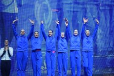 Bakıda keçirilən bədii gimnastika üzrə Avropa Kubokunun ilk qalibləri mükafatlandırılıblar (FOTO)
