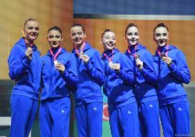 Bakıda keçirilən bədii gimnastika üzrə Avropa Kubokunun ilk qalibləri mükafatlandırılıblar (FOTO)