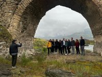 Norwegian travelers explore Azerbaijan's Khudafarin Bridge (PHOTO)