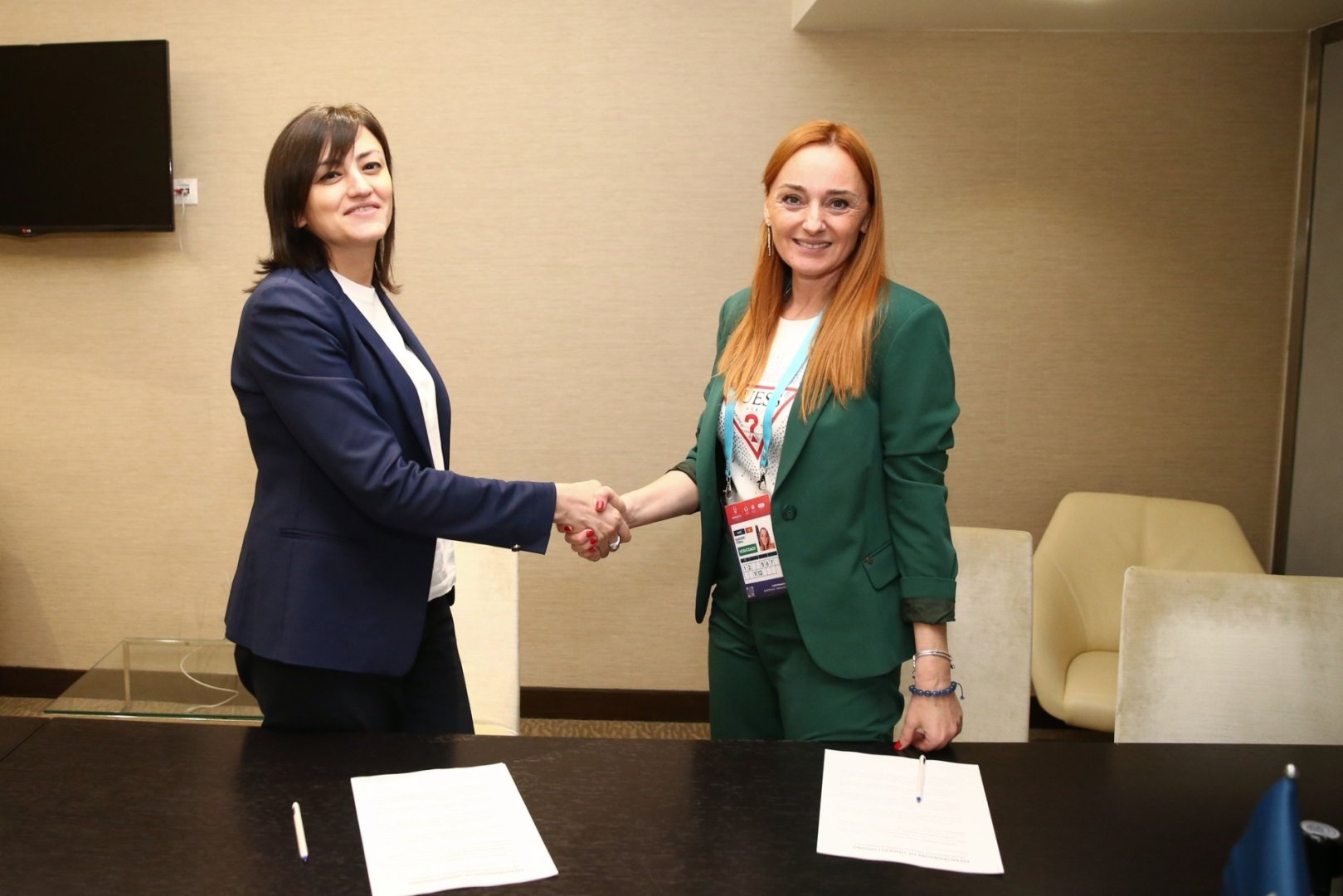 Подписан Меморандум о взаимопонимании между федерациями гимнастики Монтенегро и Азербайджана