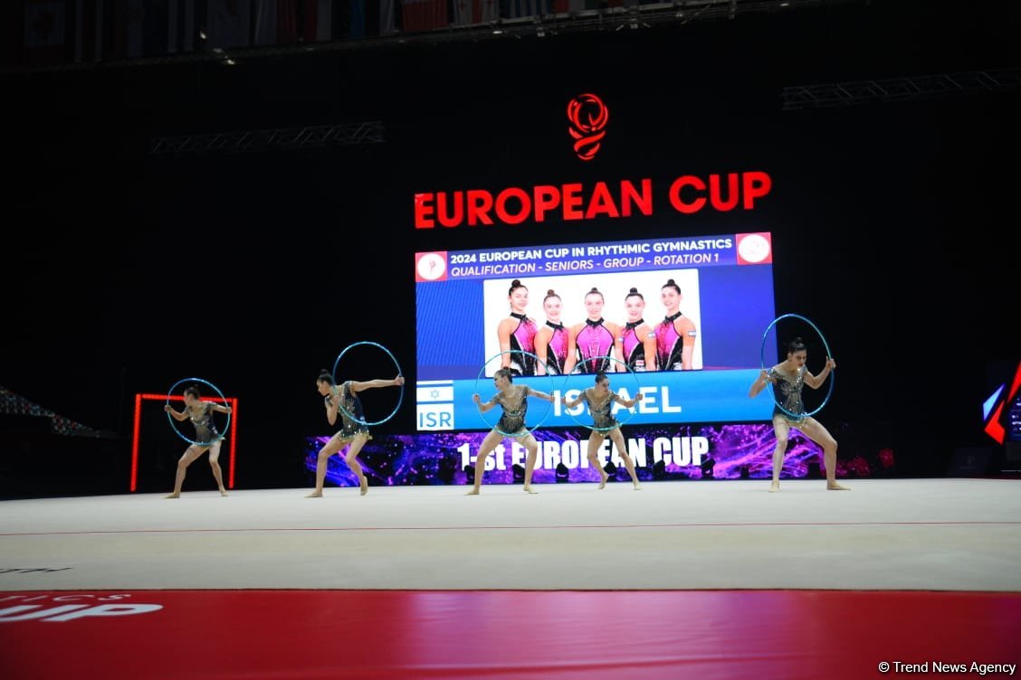 Second day of European Rhythmic Gymnastics Cup competition kicks off in Azerbaijan's Baku (PHOTO)