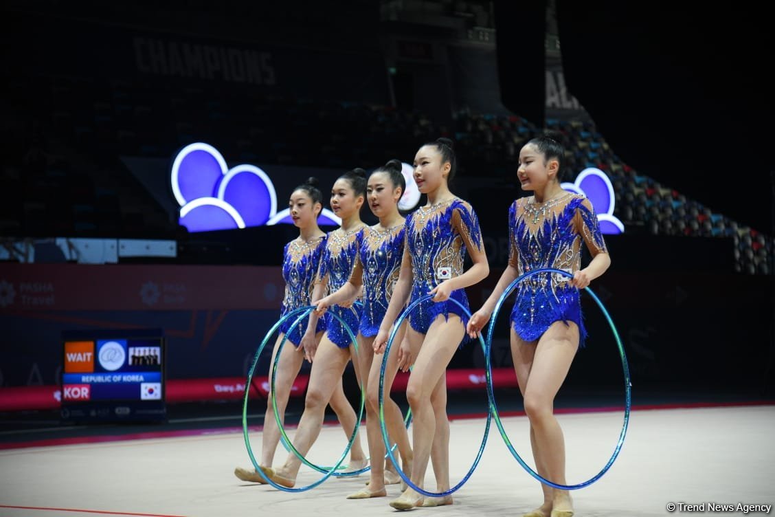 В Баку стартовал второй день соревнований Кубка Европы по художественной гимнастике (ФОТО)