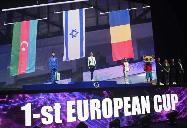 В Баку состоялась церемония награждения победителей и призеров Кубка Европы по художественной гимнастике (ФОТО)