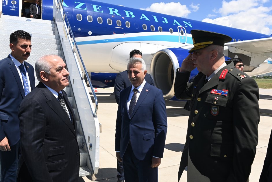 Azerbaijani PM arrives on official visit to Türkiye (PHOTO)