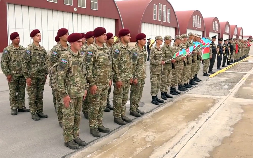 Азербайджанские военнослужащие отправились на международные учения в Турцию (ВИДЕО)