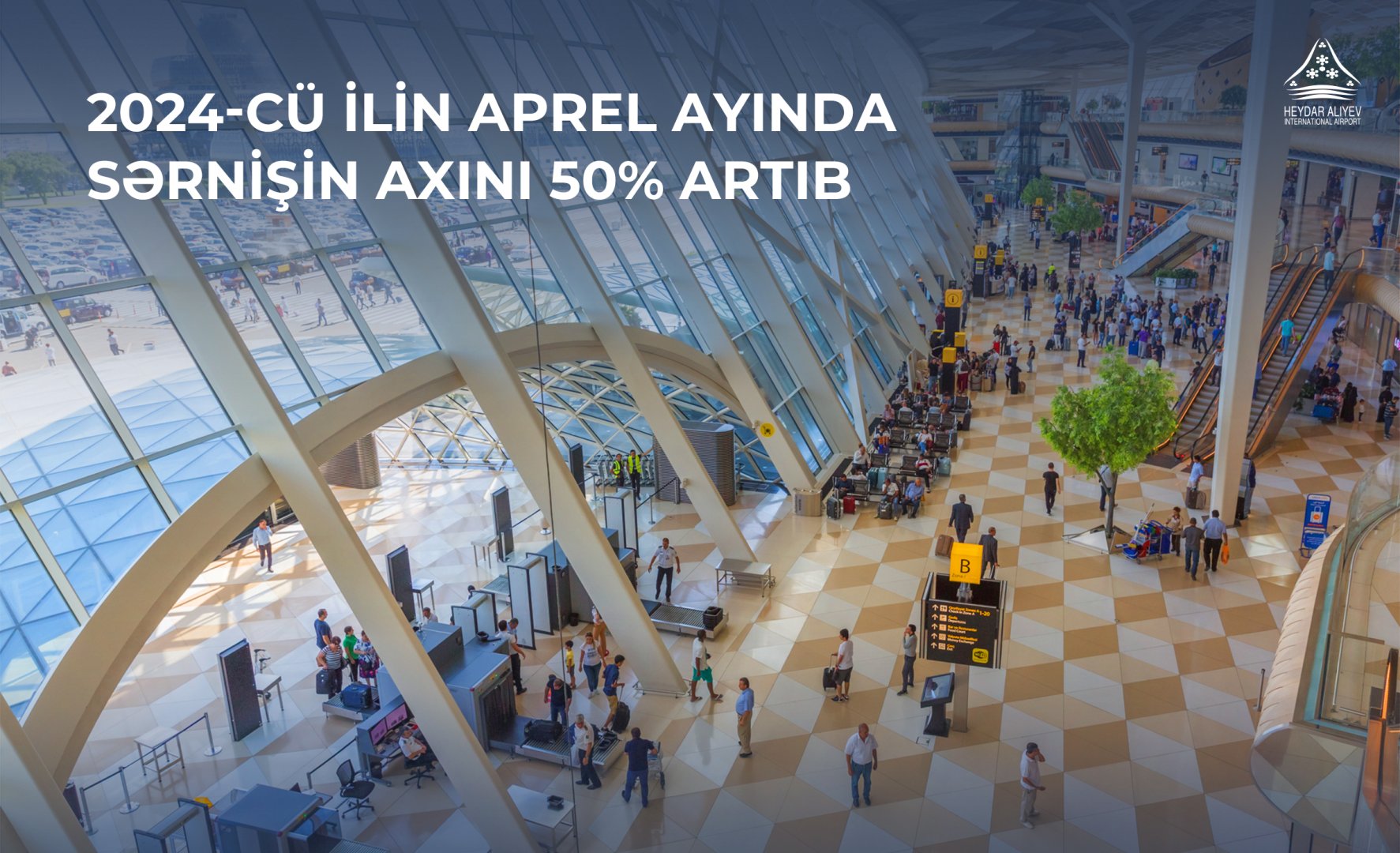 At Baku Airport, passenger traffic increased by 50% in April 2024