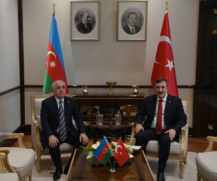 Али Асадов встретился с вице-президентом Турции Джевдетом Йылмазом (ФОТО)