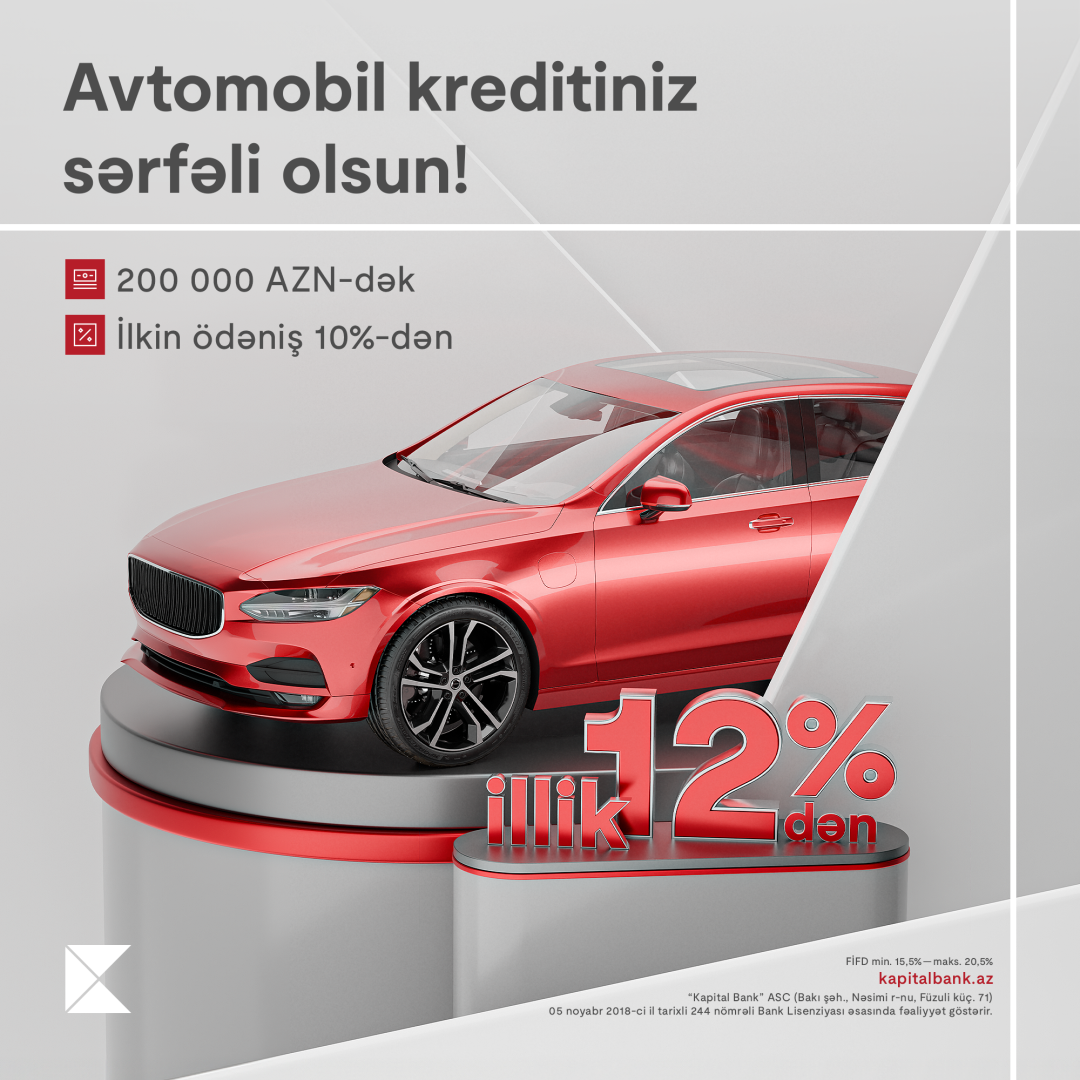 Get your car easier by Kapital Bank