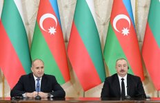 President Ilham Aliyev, President Rumen Radev make press statements (PHOTO/VIDEO)