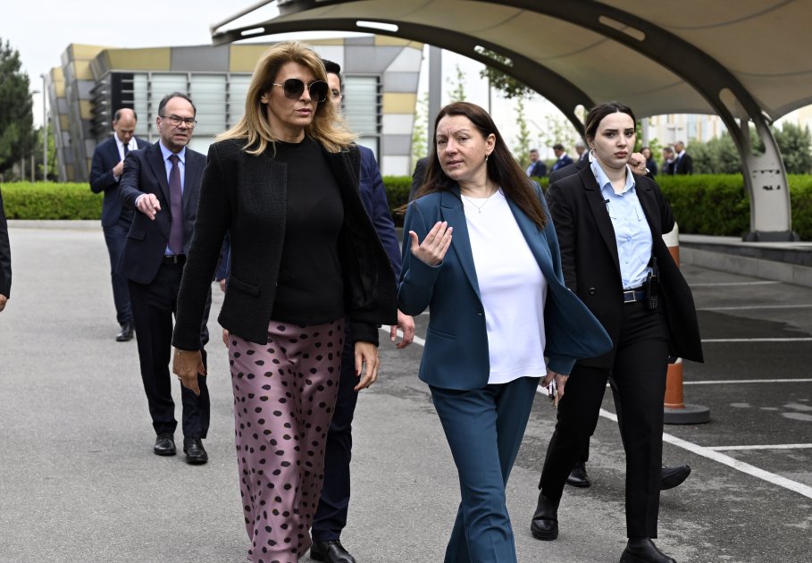 President, First Lady of Bulgaria view National Gymnastics Arena in Baku (PHOTO)