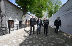 Президент Ильхам Алиев и Первая леди Мехрибан Алиева приняли участие в открытии после реставрации бани Ширин су в Шуше (ФОТО/ВИДЕО)
