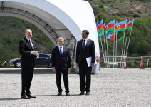President Ilham Aliyev lays foundation stone for Turshsu settlement in Shusha district (PHOTO)