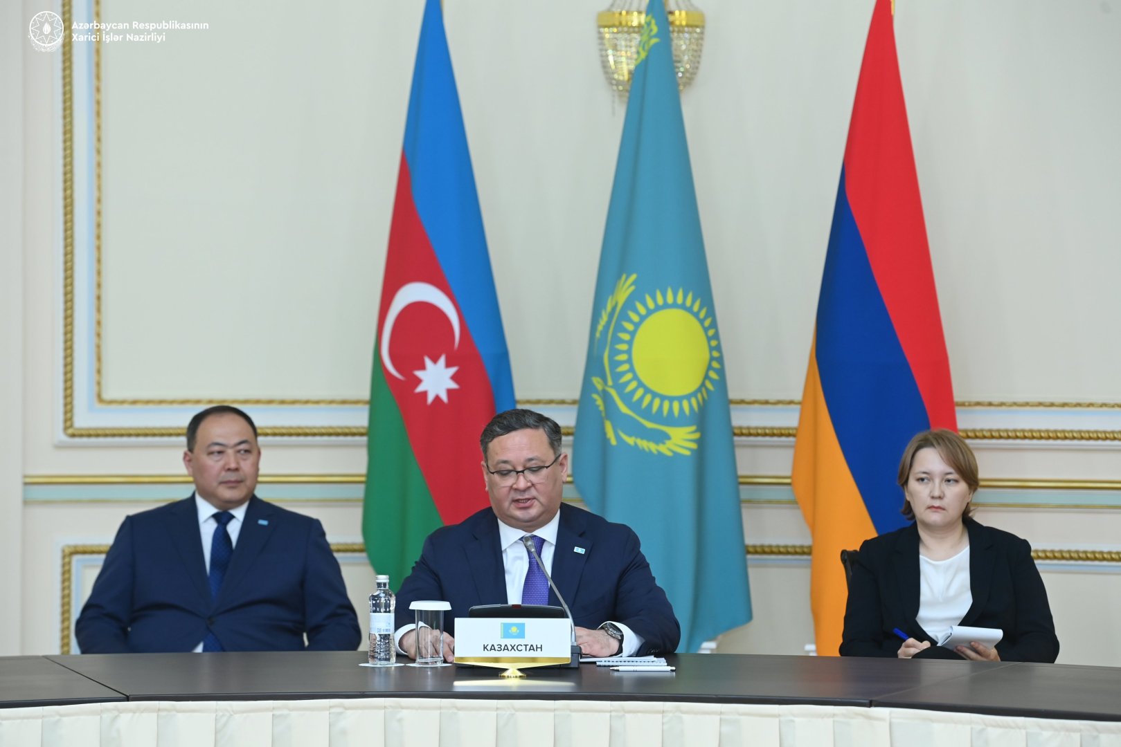 Almaty hosts meetings of FMs of Azerbaijan, Armenia and Kazakhstan (PHOTO)