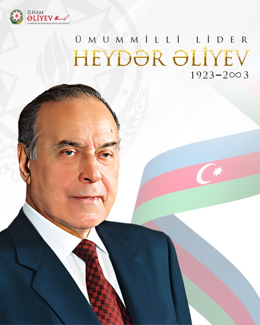 Президент Ильхам Алиев поделился публикацией в связи со 101-летием со дня рождения великого лидера Гейдара Алиева (ФОТО)