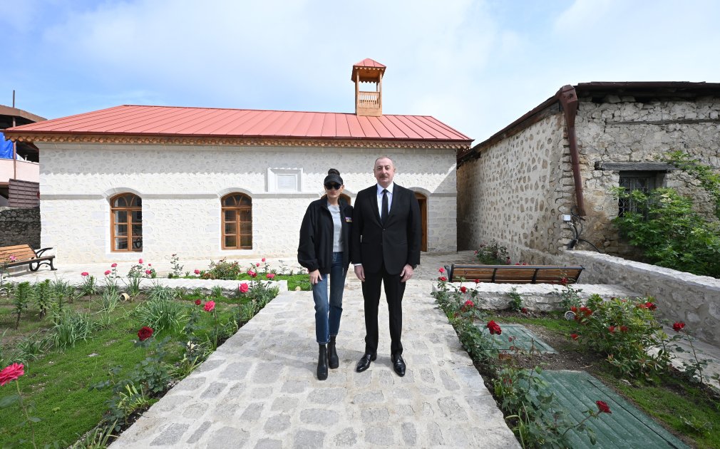 President Ilham Aliyev,  First Lady Mehriban Aliyeva attend inauguration of Mamayi Mosque in Shusha (PHOTO/VIDEO)