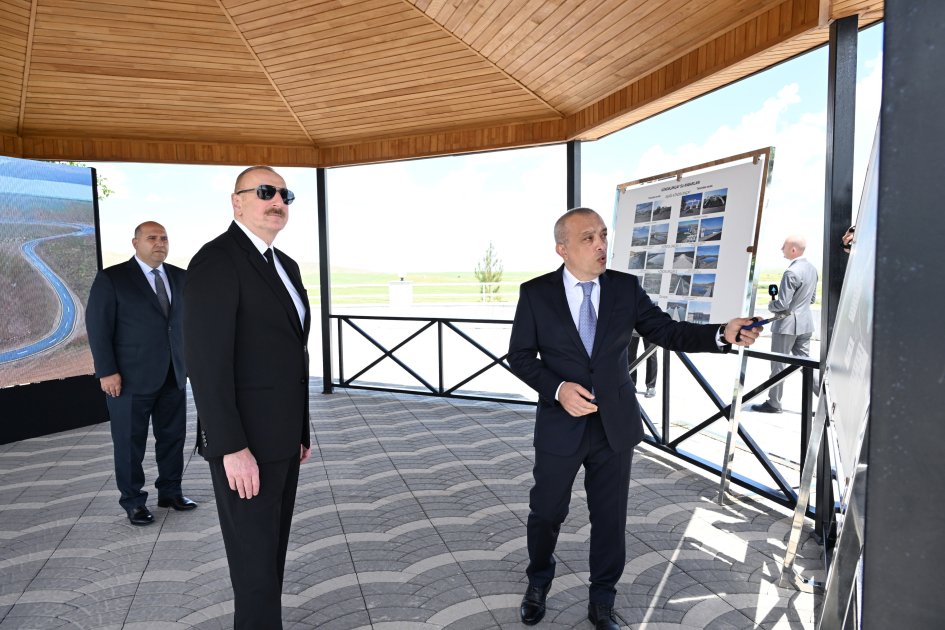 President Ilham Aliyev attends inauguration of Kondalanchay reservoir in Fuzuli district (PHOTO/VIDEO)