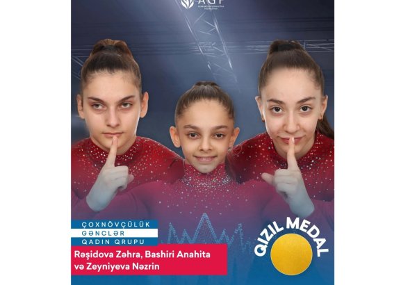 Азербайджанские гимнастки завоевали золотую медаль на турнире в Болгарии