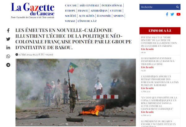 Беспорядки в Новой Каледонии доказывают провал французской неоколониальной политики - La Gazette du Caucase