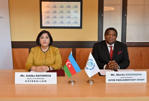Azerbaijan, IPU sign MoU to organize COP29-framed parliamentary meeting (PHOTO)