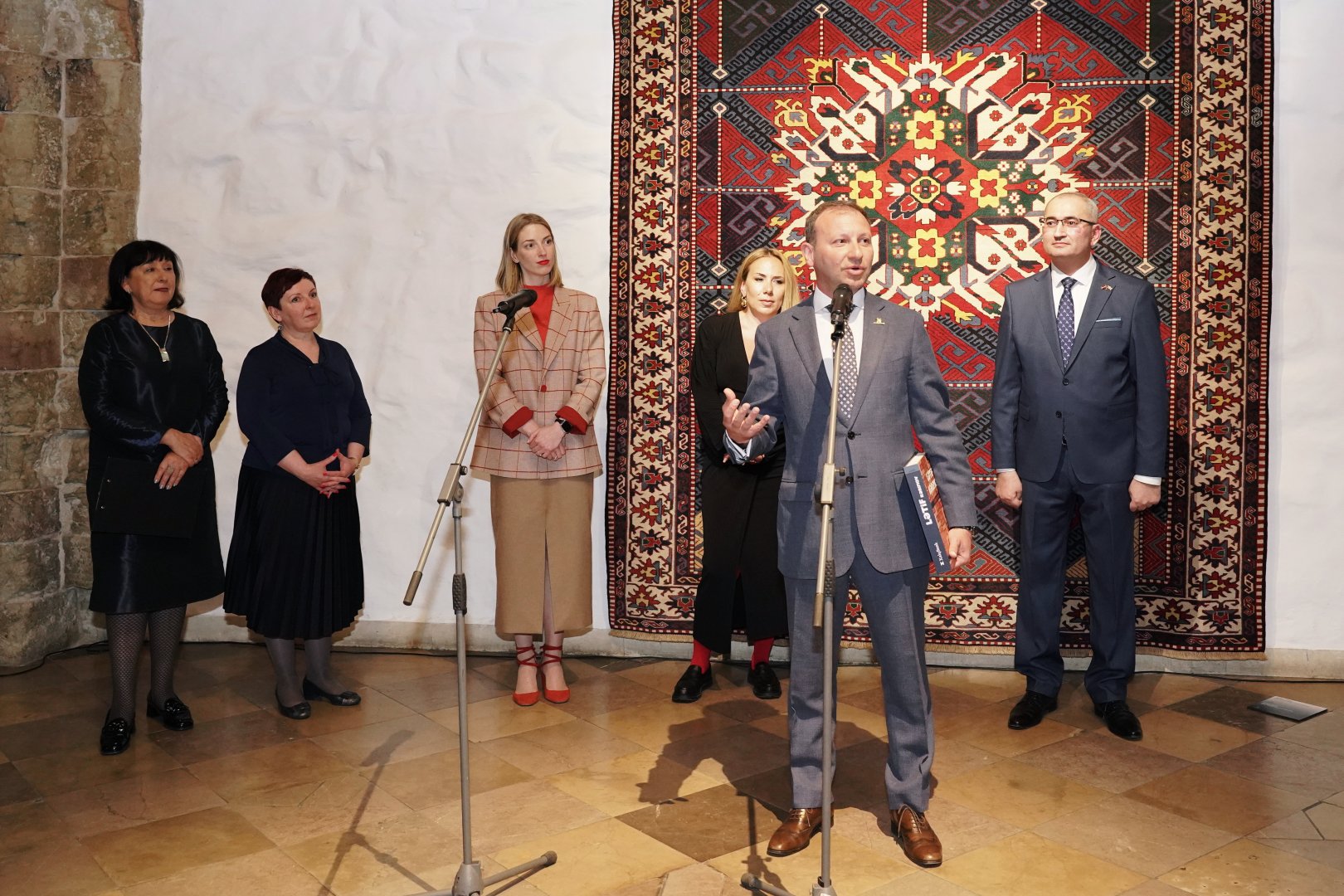 A large exhibition of traditional Azerbaijani carpets, titled "Genetic Code of Memory. Azerbaijani Carpets" was held in Riga for the first time (PHOTO)