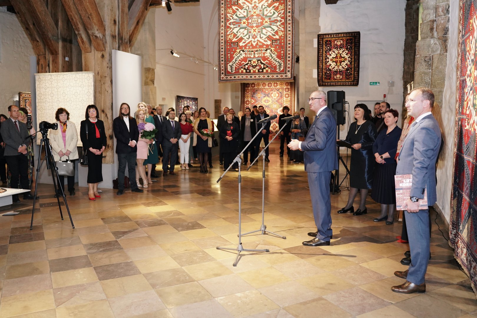 A large exhibition of traditional Azerbaijani carpets, titled "Genetic Code of Memory. Azerbaijani Carpets" was held in Riga for the first time (PHOTO)