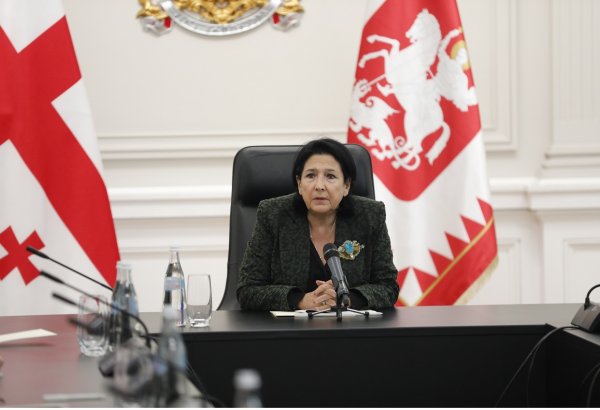 Президент Грузии наложила вето на закон об иноагентах