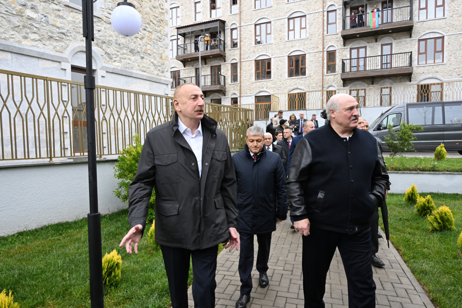 President Ilham Aliyev and President Aleksandr Lukashenko visit Shusha city (PHOTO)