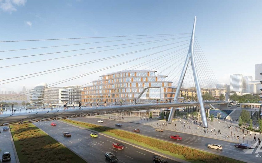 В Баку строится уникальный пешеходный мост (ФОТО)