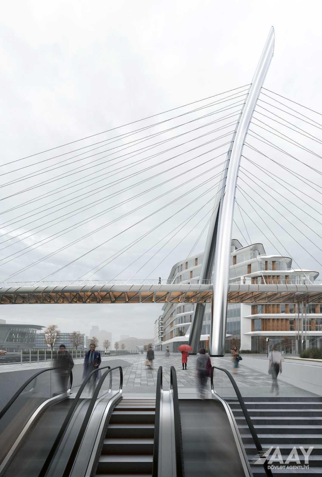В Баку строится уникальный пешеходный мост (ФОТО)