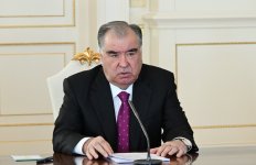 Prezident İlham Əliyevin Tacikistan prezidenti ilə geniş tərkibdə görüşü keçirilib (FOTO/VİDEO) (YENİLƏNİB)