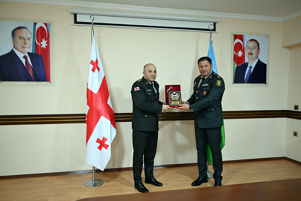 Gürcüstanın Hərbi Polis Departamentinin rəisi Azərbaycana gəlib (FOTO)