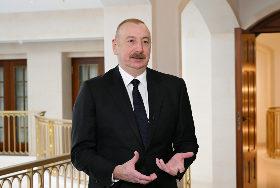 Президент Ильхам Алиев дал интервью телеканалу Euronews (ВИДЕО/ФОТО)