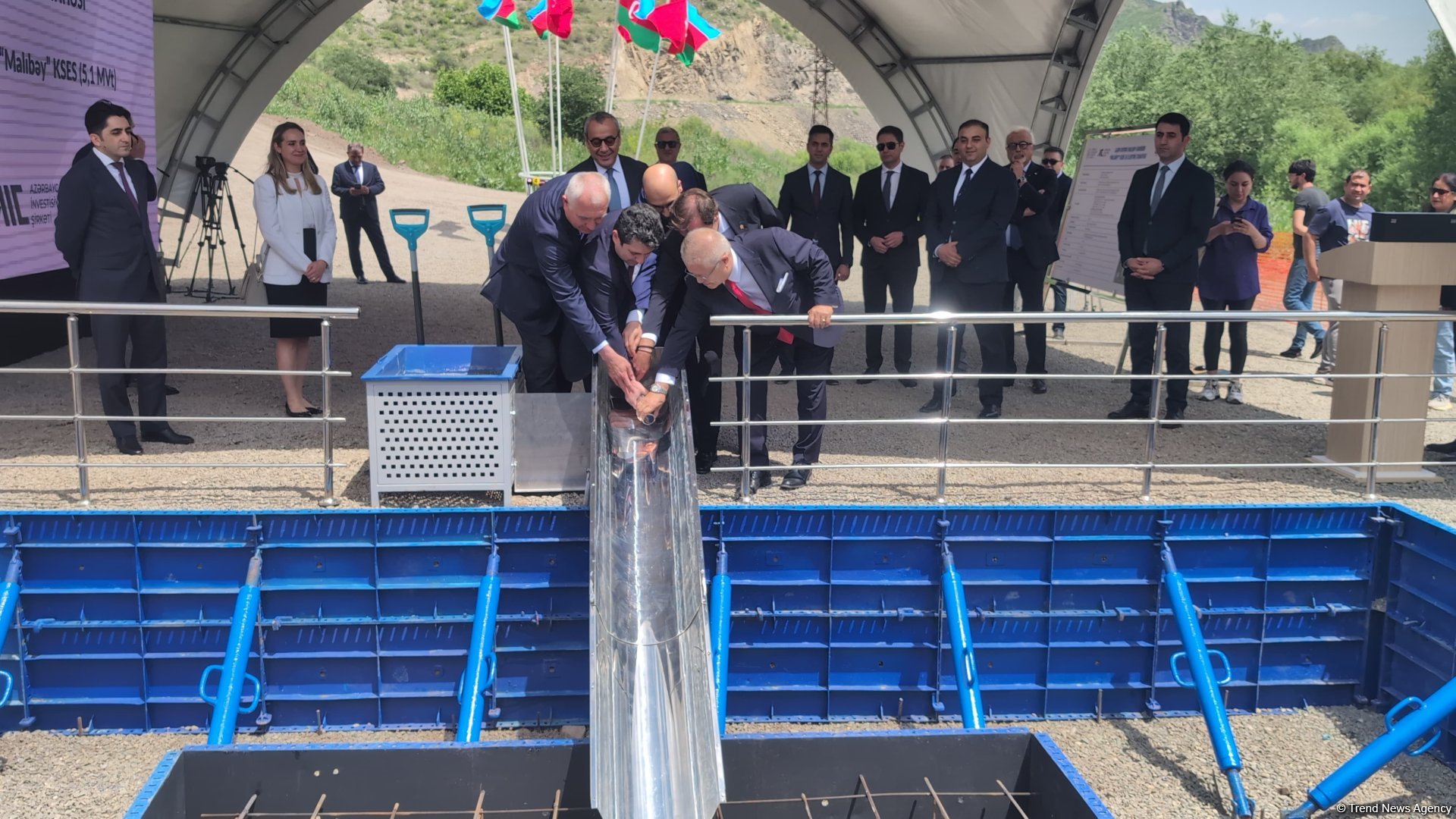 Azerbaijan's Lachin hosts foundation laying ceremony for small HPP (PHOTO)