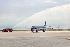 Ceremonial event in Bucharest welcomes AZAL's inaugural flight (PHOTO)