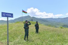 Qazaxın azad edilmiş kəndlərində sərhəd mühafizəsindən görüntülər (FOTO)