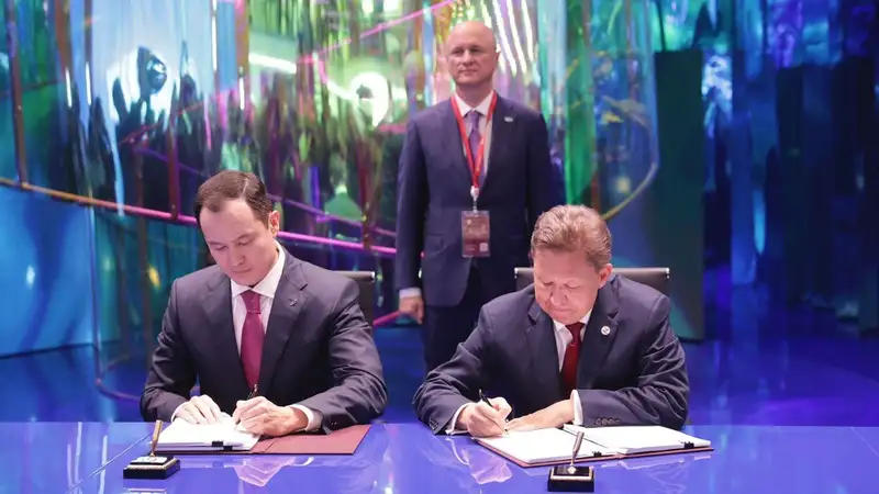 QazaqGaz и "Газпром" договорились о транзите природного газа через  территорию Казахстана