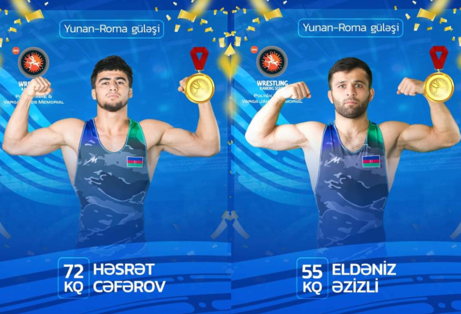 Azerbaijani wrestlers win gold medals in Budapest