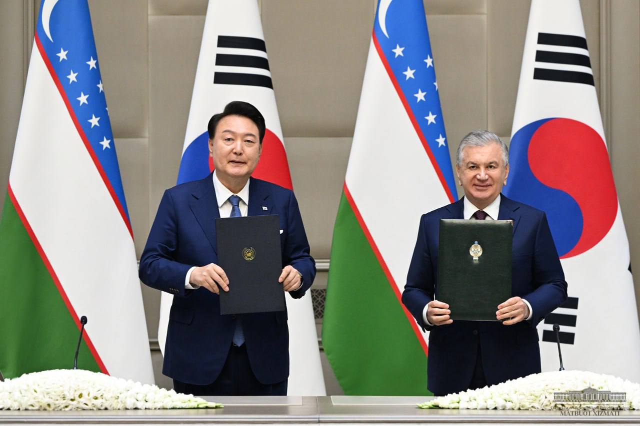 Узбекистан и Южная Корея подписали ряд документов о сотрудничестве