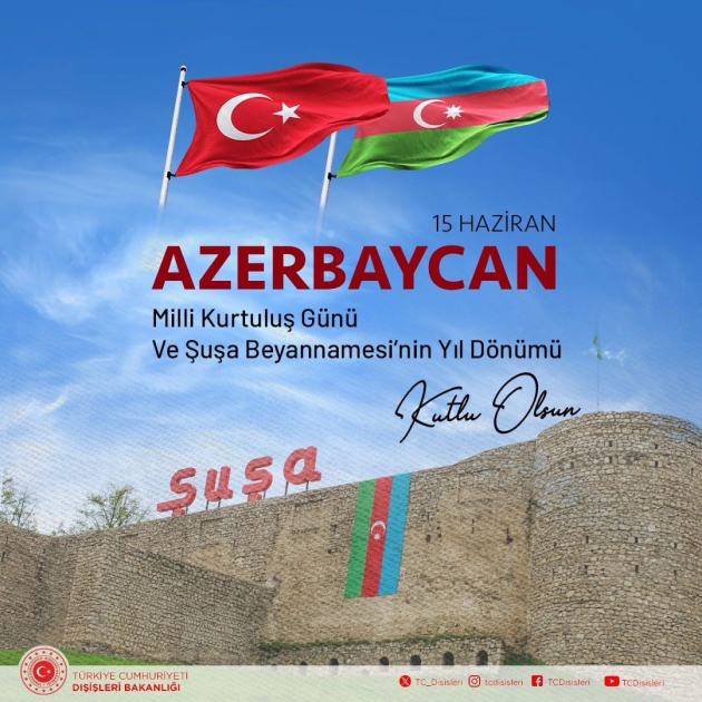 Turkish Foreign Ministry congratulates Azerbaijan on National Salvation Day