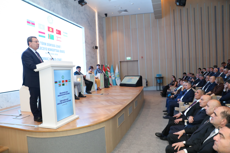 Shusha-hosted conference features panel session on "Turkic World-2040: a conceptual vision of the future" (PHOTO)