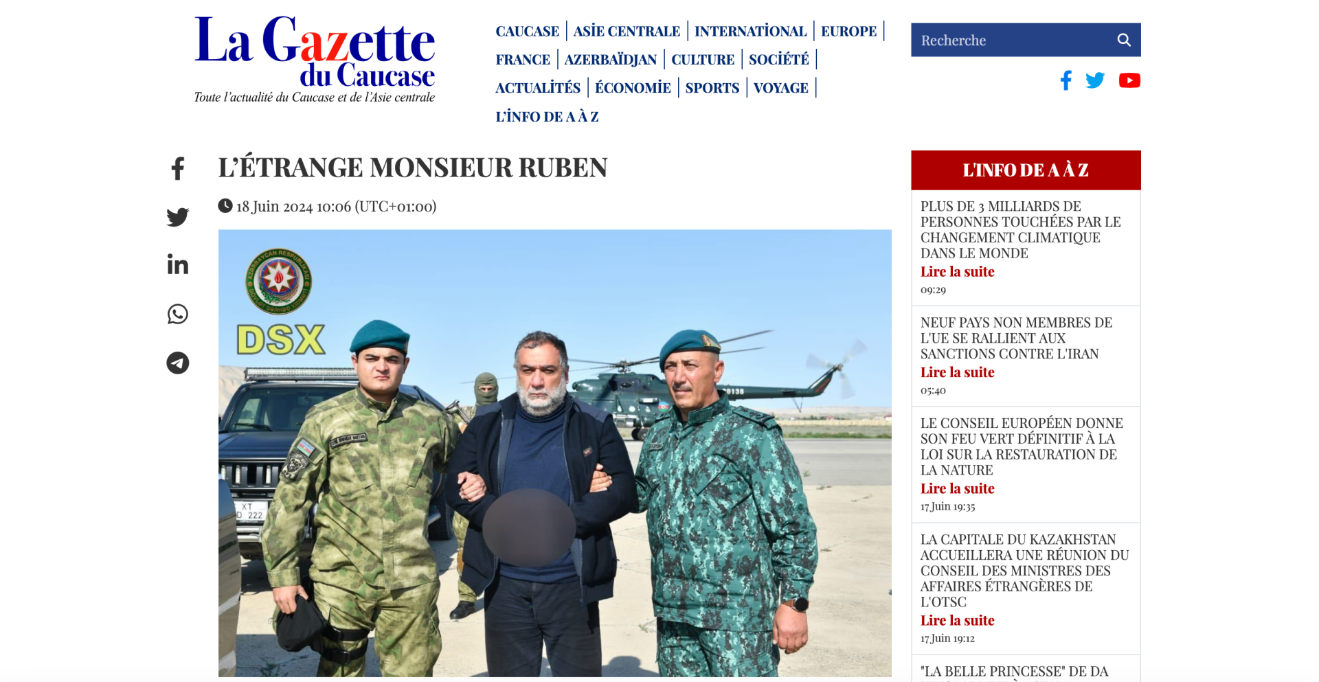 La Gazette du Caucase exposes myth of Ruben Vardanyan - debunking Le Figaro’s pro-Armenian bias