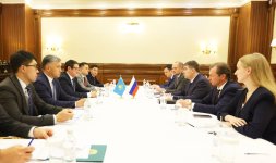 Kazakhstan's Energy Minister views co-op visions with Russian and Iranian peers (PHOTO)