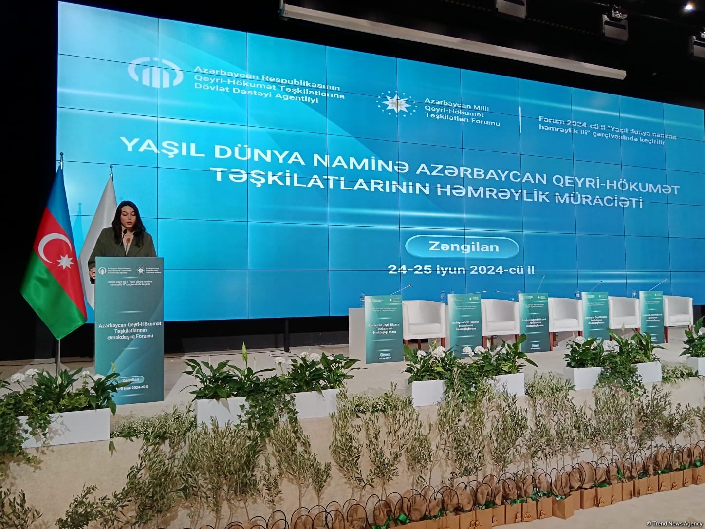 Participants of Azerbaijan's NGO cooperation forum address President Ilham Aliyev (PHOTO)