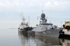 Военные корабли Каспийской флотилии России покинули бакинский порт (ФОТО)