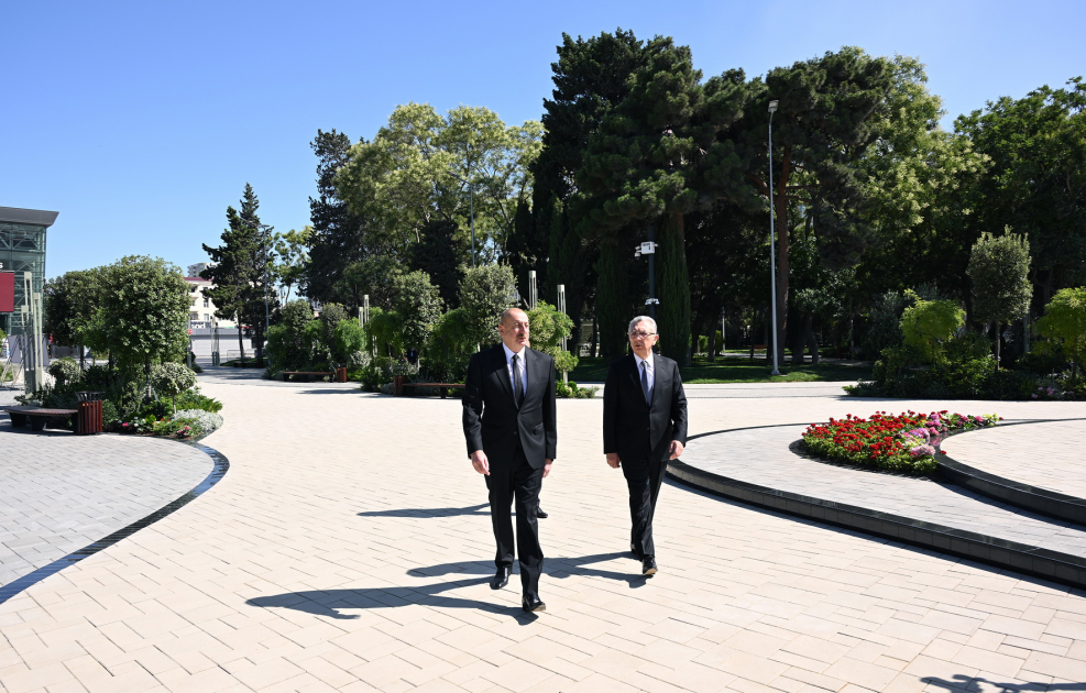 Prezident İlham Əliyev Bakıda əsaslı şəkildə yenidən qurulan Nərimanov parkının açılışında iştirak edib (FOTO)