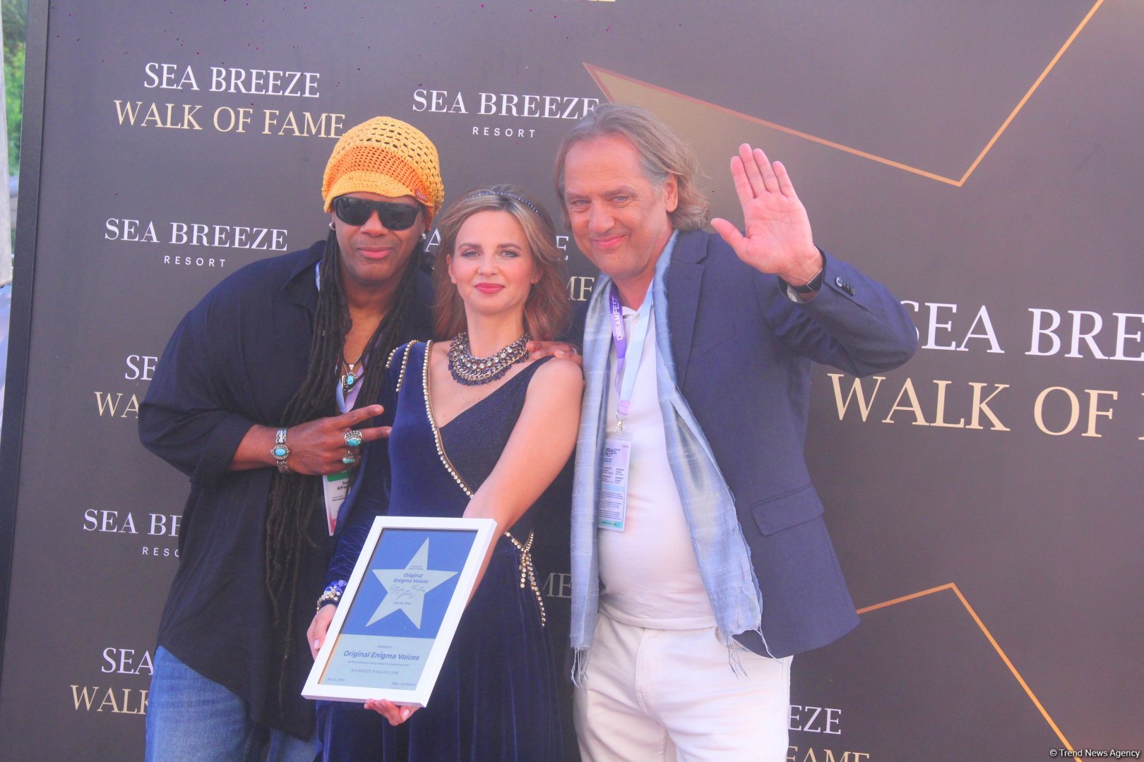 Enigma заложила звезду в Sea Breeze Walk of Fame в Баку (ФОТО)