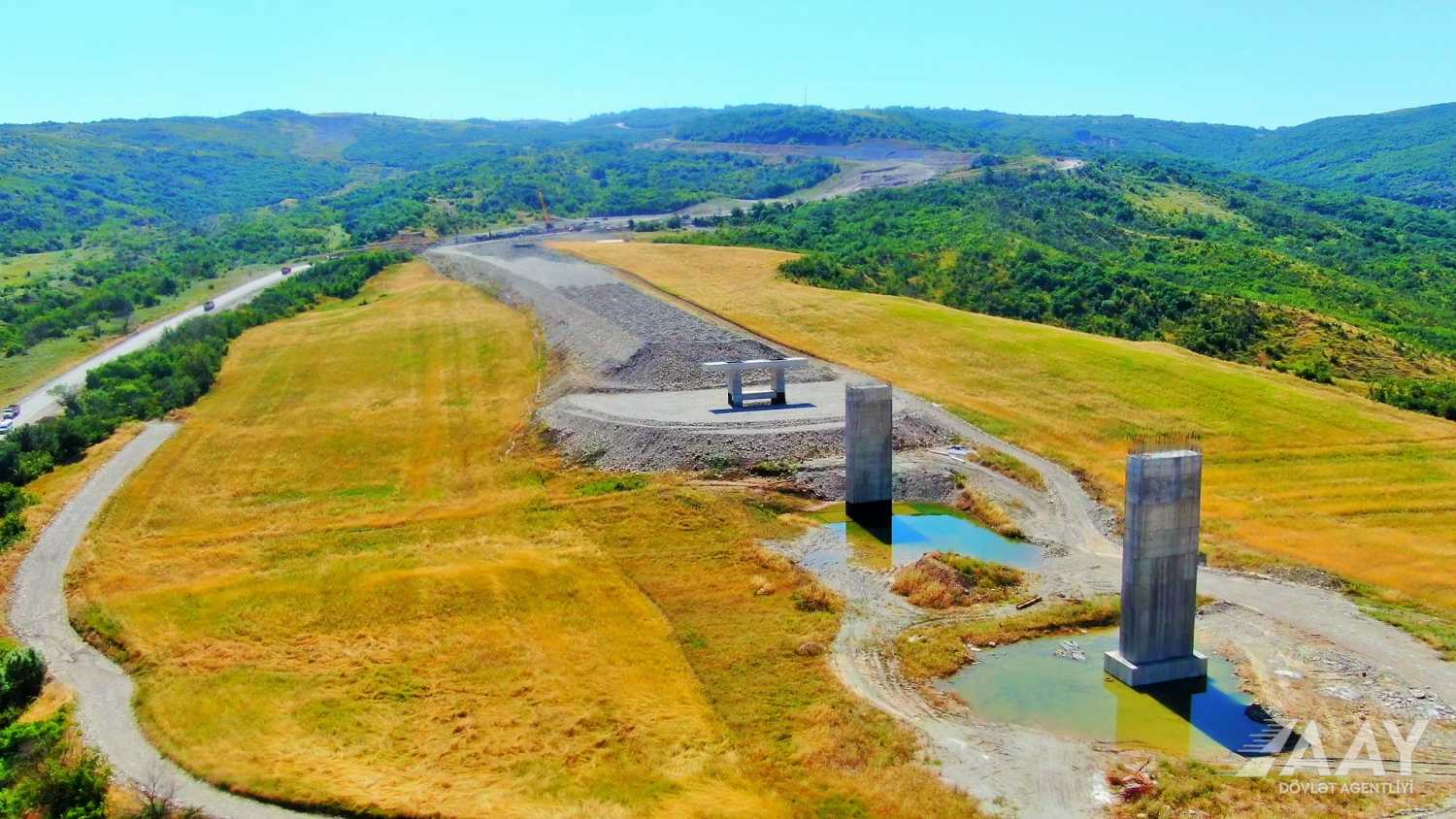 Muğanlı-İsmayıllı-Qəbələ avtomobil yolu yenidən qurulur (FOTO)